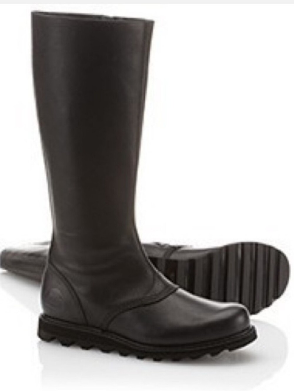 Sorel Scotia Black Leather Knee High Boots Size Women's 9